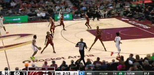 ?火力全开！卡梅隆-托马斯连中两记三分&篮网保持两位数领先