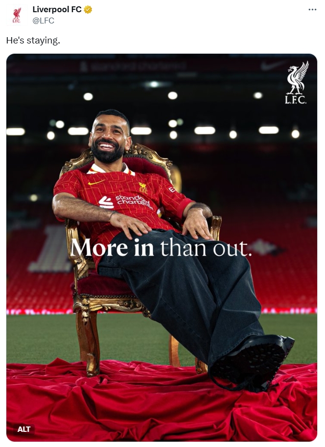 昙花十现❗32岁萨拉赫赛季27球17助，已三夺英超金靴&冲击第二冠